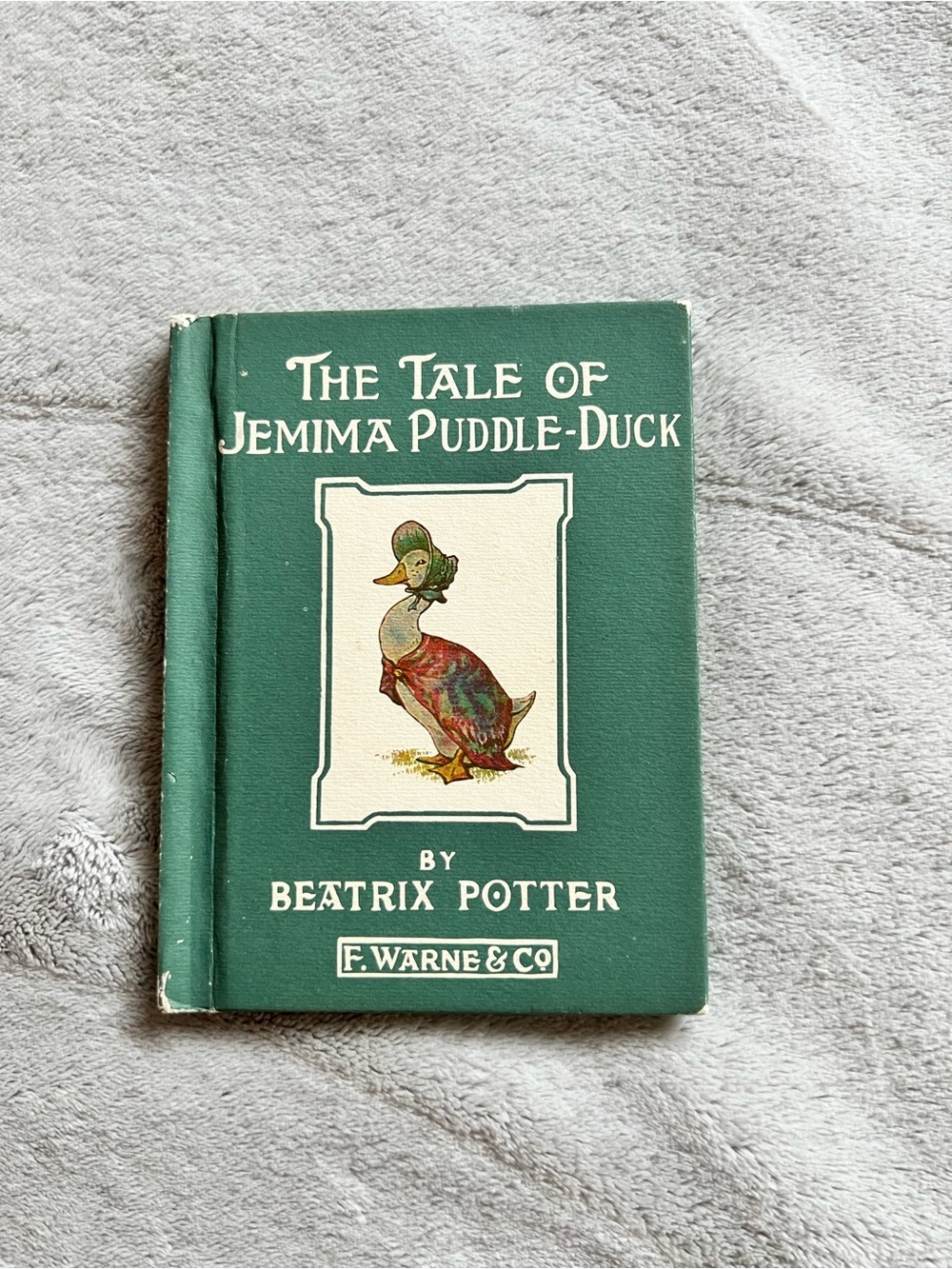 Vintage The Tale of Jemima Puddle-Duck by Beatrix Potter - Green Hardcover